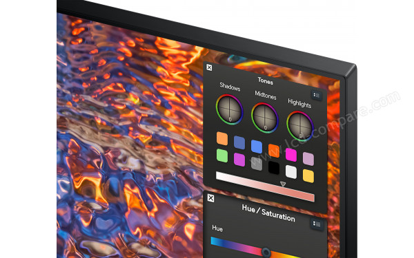 SAMSUNG S27B800PXU - Zoom sur le coin sup&eacute;rieur droit