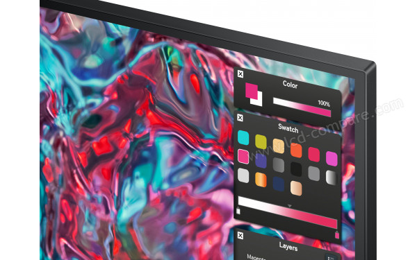 SAMSUNG S27B800TGU - Zoom sur le coin sup&eacute;rieur droit