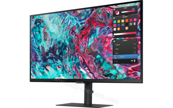 SAMSUNG S27B800TGU - Vue 3/4 droite