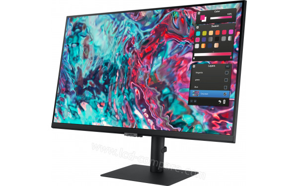 SAMSUNG S27B800TGU - Vue 3/4 droite