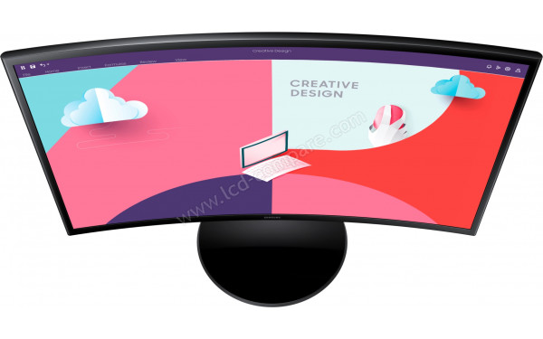 SAMSUNG LS27C360EAUXXU - Vue en plong&eacute;e