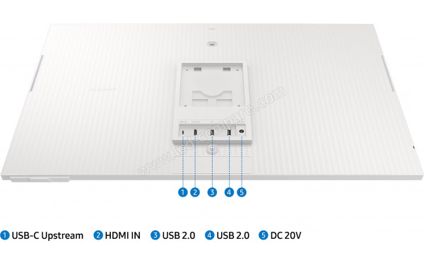SAMSUNG LS27CM703UUXDU - Connectiques