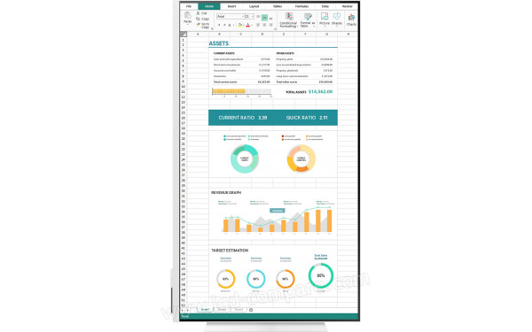 SAMSUNG LS27CM703UUXDU - Vue de face en mode portrait