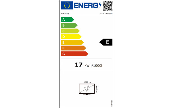 SAMSUNG LS27D360GAUXXU - &Eacute;tiquette &eacute;nergie v2