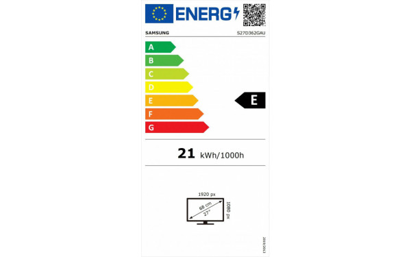 SAMSUNG LS27D362GAUXEN - &Eacute;tiquette &eacute;nergie v2