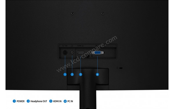 SAMSUNG LS27D390GAUXEN - Connectiques