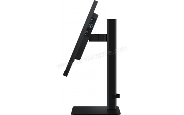 SAMSUNG LS27D600USUXXE - Vue de profil bascul&eacute; vers l'arri&egrave;re