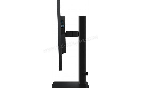 SAMSUNG LS27D602ESUXXE - Vue de profil bascul&eacute; vers l'arri&egrave;re