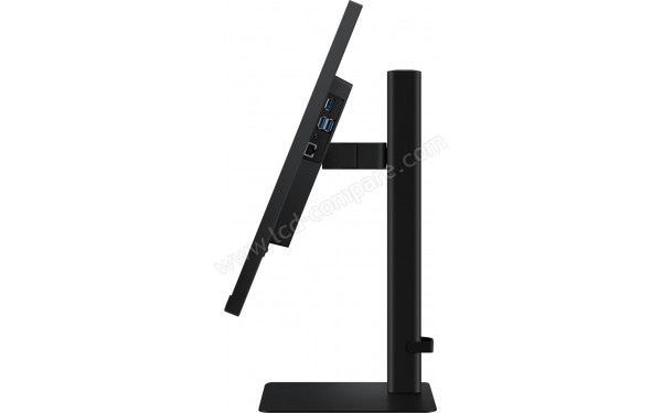 SAMSUNG LS27D602USUXXE - Vue de profil bascul&eacute; vers l'arri&egrave;re
