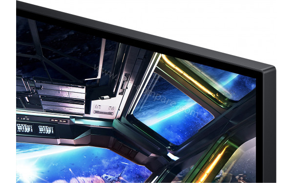 SAMSUNG LS27DG702EUXDU - Zoom sur le coin sup&eacute;rieur droit