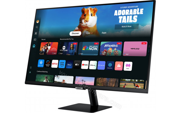 SAMSUNG LS27DM502EUXEN - Vue 3/4 droite