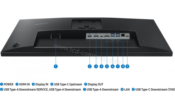 SAMSUNG LS27F430UAUXEN - Connectiques