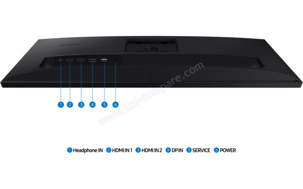 SAMSUNG S27F614EAU - Vue du dessous