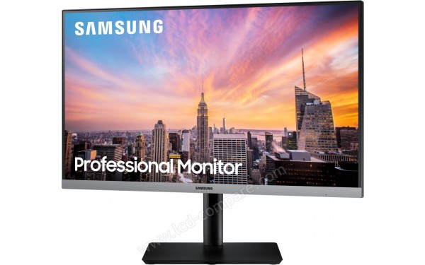 SAMSUNG S27R652FDU - Vue de face en mode rotation droit