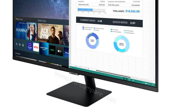 SAMSUNG S32AM700PR - Zoom sur la partie basse