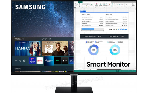 SAMSUNG S32AM700PR - Vue de face