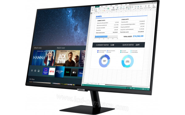 SAMSUNG S32AM700PR - Vue 3/4 droite