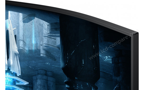 SAMSUNG LS32BG850NUXXU - Zoom sur le coin sup&eacute;rieur droit