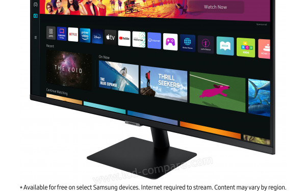 SAMSUNG S32BM702UP - Zoom sur la partie basse