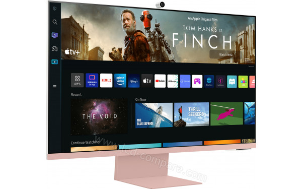 SAMSUNG S32BM80PUU - Vue 3/4 gauche