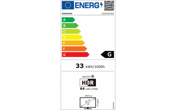 SAMSUNG S32CG552EU - &Eacute;tiquette &eacute;nergie v2