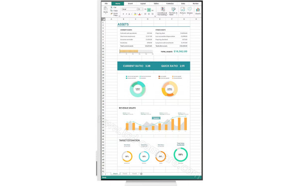 SAMSUNG LS32DM801UUXDU - Vue de face en mode portrait