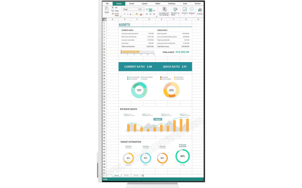 SAMSUNG LS32FM801UUXXU - Vue de face en mode portrait