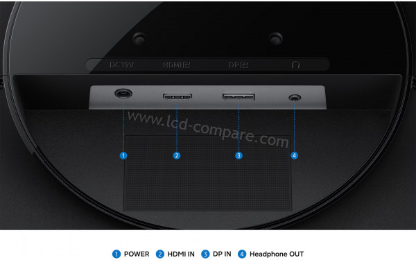 SAMSUNG LS34H550GAUXEN - Connectiques