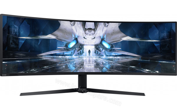 SAMSUNG S49AG954NU - Vue de face pivot&eacute;