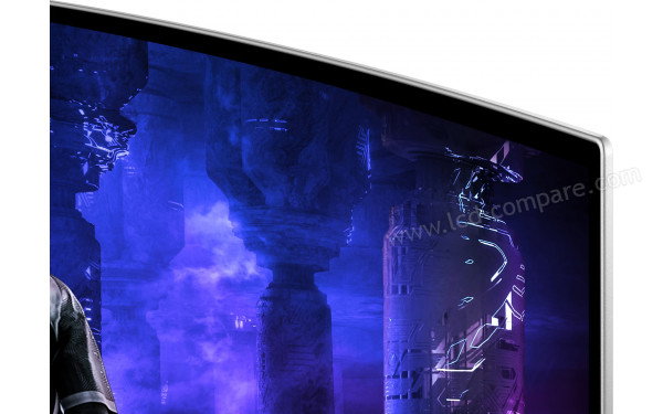 SAMSUNG LS49DG954SUXEN - Zoom sur le coin sup&eacute;rieur droit