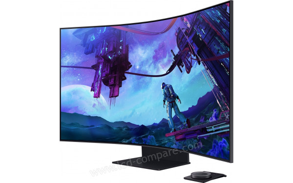 SAMSUNG Odyssey Ark S55CG97WNU - Vue 3/4 droite