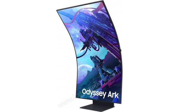 SAMSUNG Odyssey Ark S55CG97WNU - Vue 3/4 droite