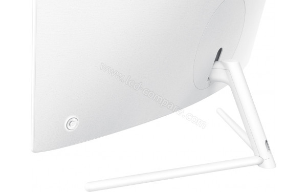 SAMSUNG U32R591CWP - Vue 3/4 arri&egrave;re partie basse et joystick