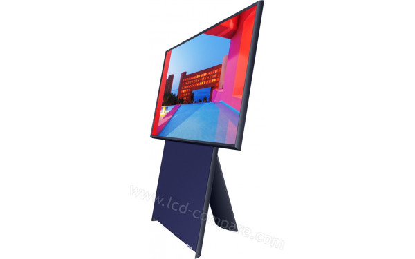 SAMSUNG QE43LS05TAUXZT - Vue 3/4 gauche en mode paysage