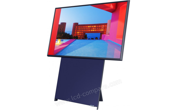 SAMSUNG QE43LS05TCUXZT - Vue 3/4 droite en mode paysage