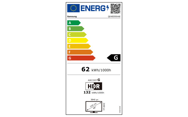 SAMSUNG QE48S90HAEXXH - &Eacute;tiquette &eacute;nergie v2