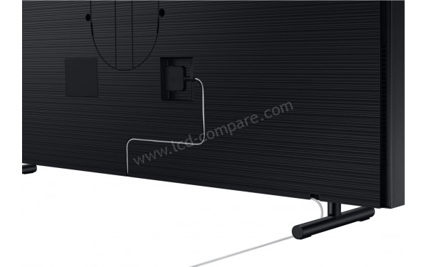SAMSUNG The Frame QE49LS03RAUXZG - Vue de l'arri&egrave;re avec passage de c&acirc;ble