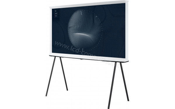 SAMSUNG The Serif QE50LS01BA - Vue 3/4 droite avec support
