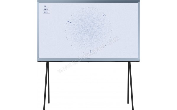SAMSUNG The Serif QE50LS01TB - Vue 3/4 gauche avec pieds