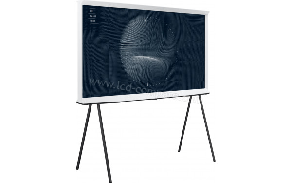 SAMSUNG The Serif QE55LS01BA - Vue 3/4 gauche avec support