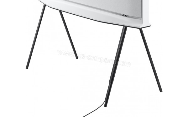 SAMSUNG The Serif 55LS01RA - Zoom sur les pieds avec cache c&acirc;ble