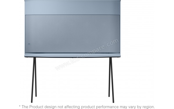 SAMSUNG The Serif QE55LS01TB - Vue de l'arri&egrave;re avec pieds