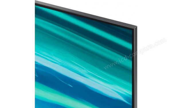 SAMSUNG QE55Q80A - Zoom sur le coin sup&eacute;rieur droit