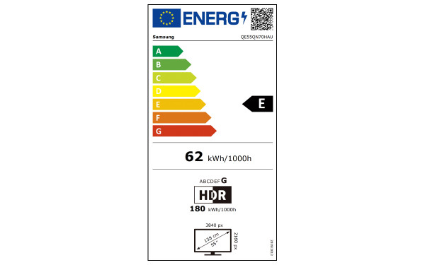 SAMSUNG QE55QN70HAUXXH - &Eacute;tiquette &eacute;nergie v2