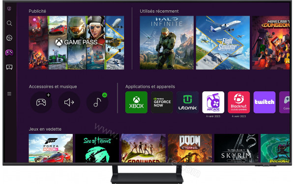 SAMSUNG QE65Q70CATXXN - Vue de face (interface Tizen)