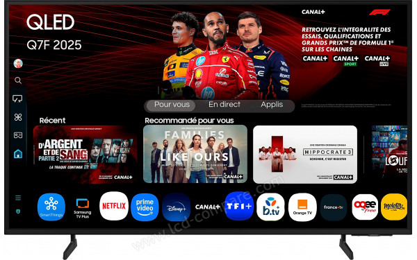 SAMSUNG QE98Q7FAAUXZT - Vue de face