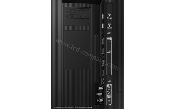 SAMSUNG QE98Q80CATXXN - Connectiques