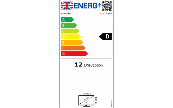 SAMSUNG S22A330NHU - &Eacute;tiquette &eacute;nergie v2