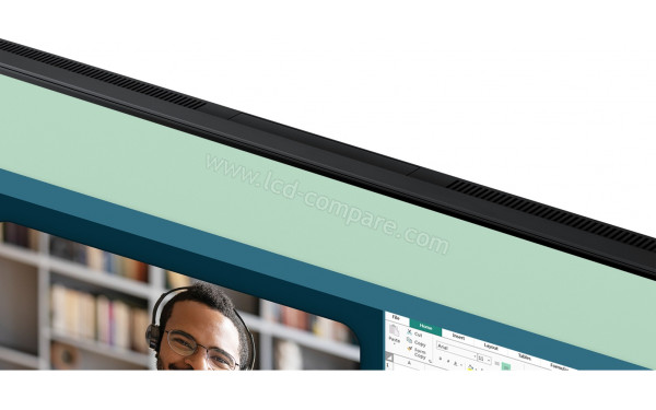 SAMSUNG S24A400VEU - Zoom sur la partie haute webcam r&eacute;tract&eacute;e