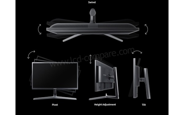 SAMSUNG S25HG50FQU - Pied r&eacute;glable